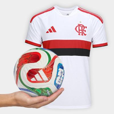 Camisa Flamengo I 26/27 S/N Torcedor Masculina + Mini Bola Adidas Trionda