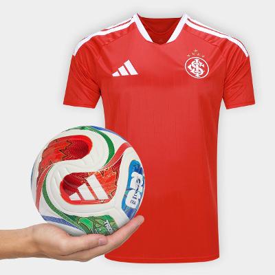Camisa Internacional I 26/27 S/N Torcedor Masculina + Mini Bola Adidas Trionda