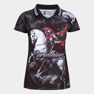 Camiseta Corinthians Quebrada Feminina