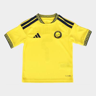 Camisa Infantil Al Nassr Home 26/27 Cristiano Ronaldo Nº7 Torcedor Adidas