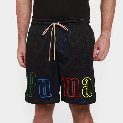 Shorts Puma Memory Lane Rev Mesh 7In Masculino