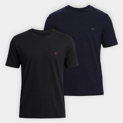 Kit Camiseta Hering Slim Bordado C/ 2 Masculina
