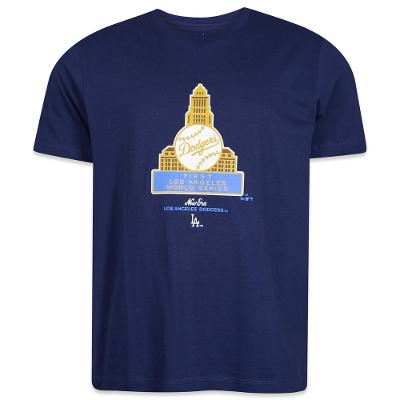 Camiseta New Era Regular Los Angeles Dodgers Logo History