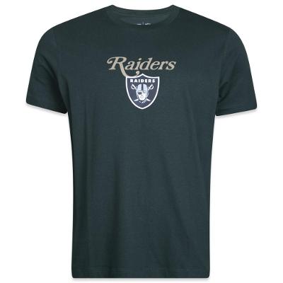 Camiseta New Era Regular Las Vegas Raiders Logo History