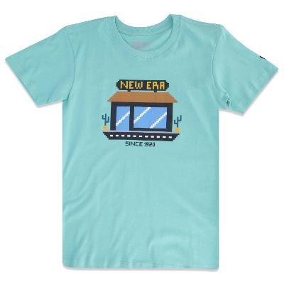 Camiseta New Era Infantil Regular Manga Curta Verde