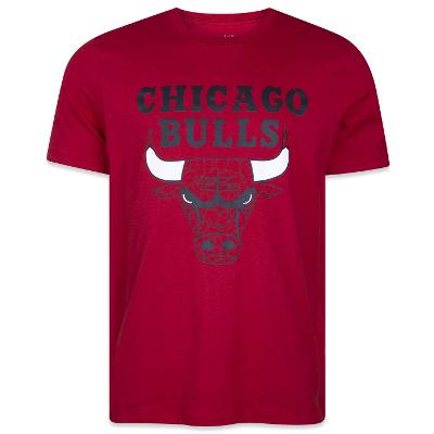 Camiseta New Era Regular NBA Chicago Bulls World Of Logos