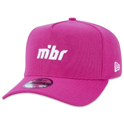 Bone New Era 9FORTY A-Frame Snapback MiBR Aba Curva Rosa