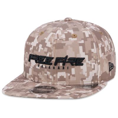 Bone New Era 9FIFTY Original Fit Snapback Free Fire Aba Reta Caqui