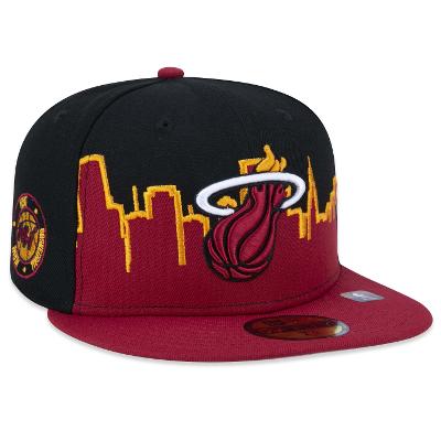 Bone New Era 59FIFTY Miami Heat Tip-Off Fitted