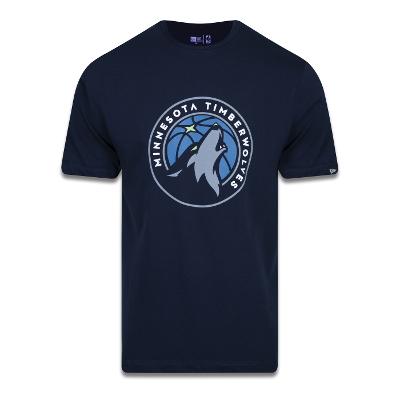 Camiseta New Era Plus Size Regular Manga Curta Minnesota Timberwolves Logo