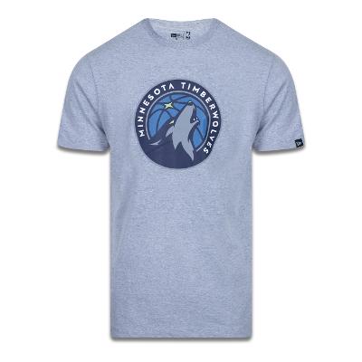 Camiseta New Era Plus Size Regular Manga Curta Minnesota Timberwolves Logo