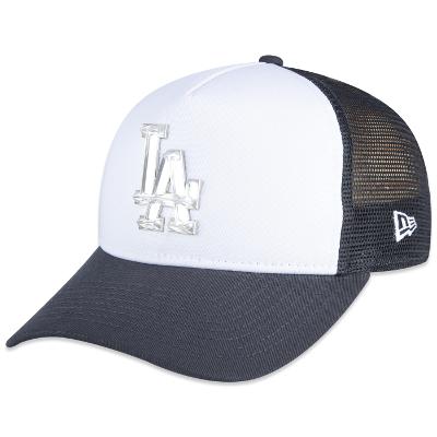 Bone New Era Feminino 9FORTY A-Frame Trucker MLB Los Angeles Dodgers