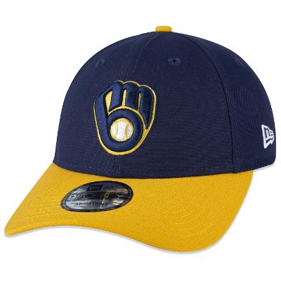 Bone New Era 9FORTY Milwaukee Brewers MLB Aba Curva Snapback Azul Marinho
