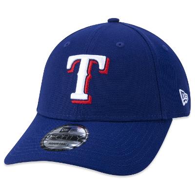 Bone New Era 9FORTY Snapback MLB Texas Rangers Aba Curva Azul Royal