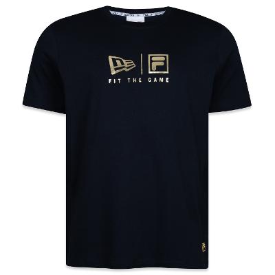 Camiseta New Era Colaboracao New Era x Fila Logos