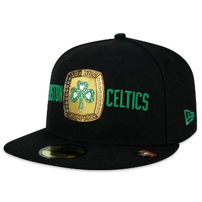 Bone New Era 59FIFTY Fitted Boston Celtics 18X Champions