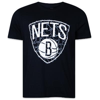 Camiseta New Era Regular NBA Brooklyn Nets World Of Logos