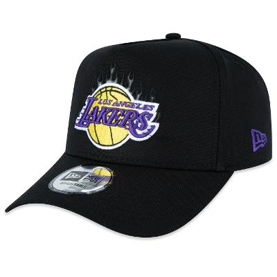 Bone New Era 9FORTY A-FRAME Los Angeles Lakers Flame