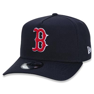Bone New Era 9FORTY A-Frame Snapback Aba Curva Boston Red Sox Team Color Time