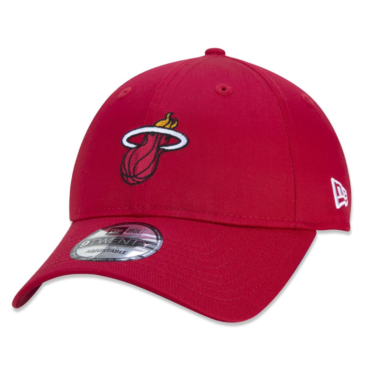 Bone New Era 9TWENTY Strapback Aba Curva Miami Heat Sport - 1