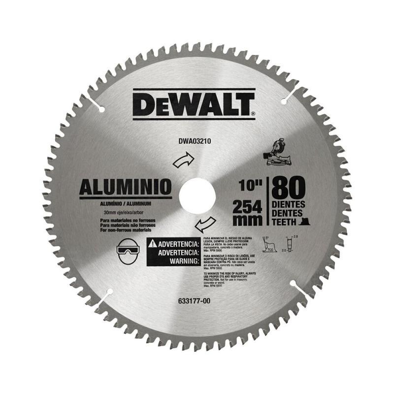 Lâmina Serra Esquadria Dewalt Alumínio 10 80D DWA03210 - 2