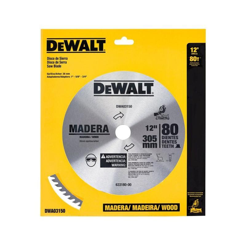 Lâmina Serra Esquadria Dewalt Madeira 12 80D DWA03150 - 1