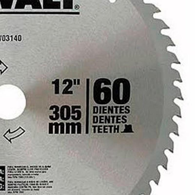 Lâmina Serra Esquadria Dewalt Madeira 12 60D DWA03140 - 3
