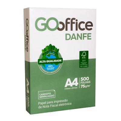 Papel A4 Serrilhado DANFE 75 g 500 Folhas | Go Office