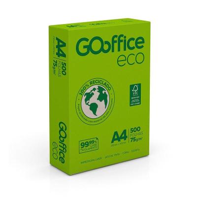 Papel A4 Reciclado 75g 500 folhas | Go Office Eco (Papel Não Branco)