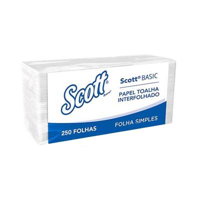 Papel Toalha Interfolhado Folha Simples 1000 folhas 28g | Scott Smart