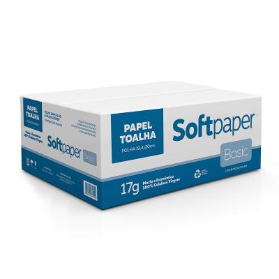 Papel Toalha Interfolhado Folha Simples 17g 5000 folhas | Softpaper Basic