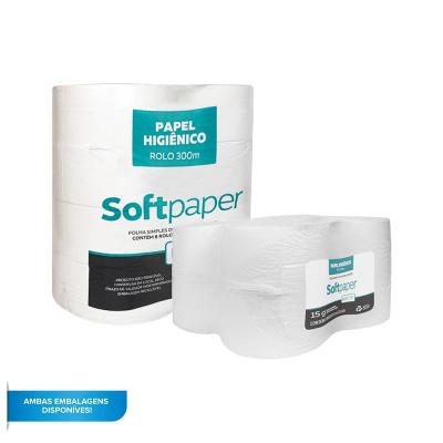 Papel Higiênico Folha Simples 500m 15g 8 unidades | Softpaper Basic Fit