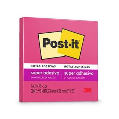 Post it 76 x 76mm 90 Folhas pink neon Post it 3M