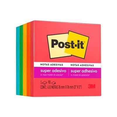 Post-it 654 Cubo Tropical 76 x 76mm 450 Folhas Post-it 3M