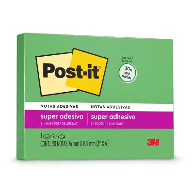 Post-it 76 x 102mm 90 Folhas Reciclado verde Post-it 3M