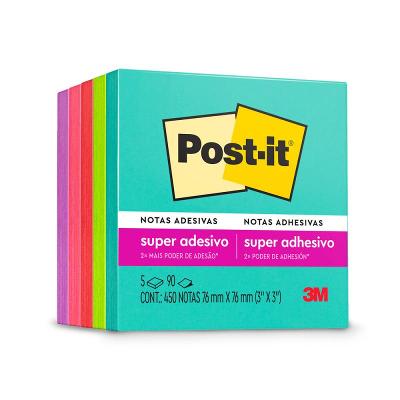 Bloco Adesivo Supernova 76 mm x 76 mm 5 cores | Post-it 3M