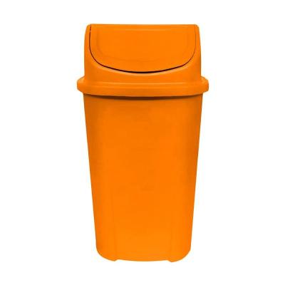Lixeira Plástica Basculante Laranja 60 L