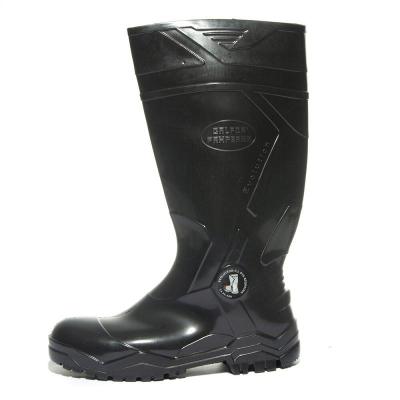 Bota de PVC Cano Longo 37/38 Preta Bico Aço Evolution Italbotas