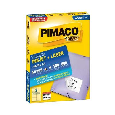 Etiqueta Adesiva A4365 67,7 mm x 99 mm 100 folhas | Pimaco