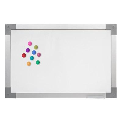Quadro Branco Magnético Moldura Alumínio 60 x 40 cm | Go Office