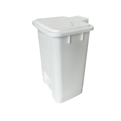 Lixeira Plástica Branca com pedal 25 litros | Wite