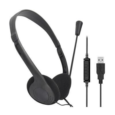 Headset USB 0H109 VOIP Biauricular Preto | Go Tech
