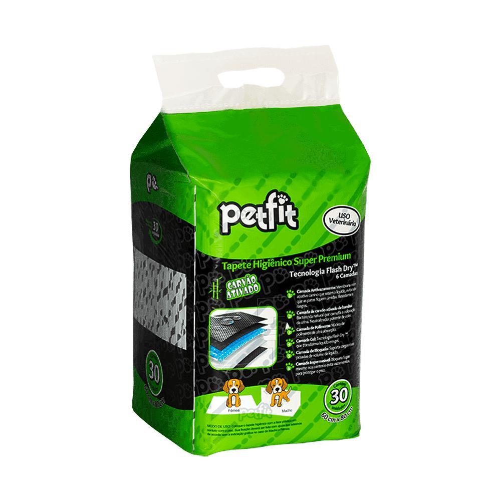 Tapete Higiênico Slim Super Premium 80x60cm Carvão Ativado Bambu Petfit - 2