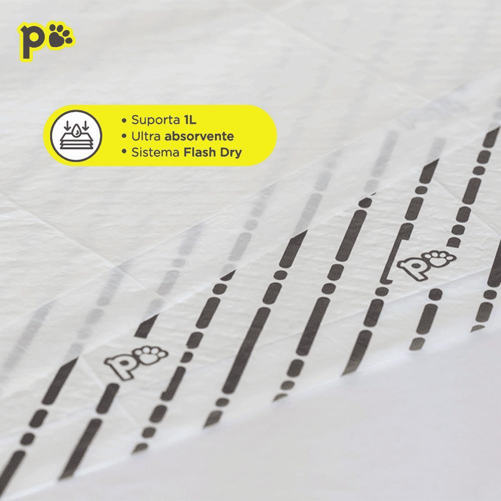 Tapete Higiênico Slim Super Premium 80x60cm Carvão Ativado Bambu Petfit - 6