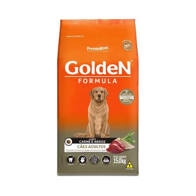 Ração Golden Fórmula Cães Adultos Carne e Arroz