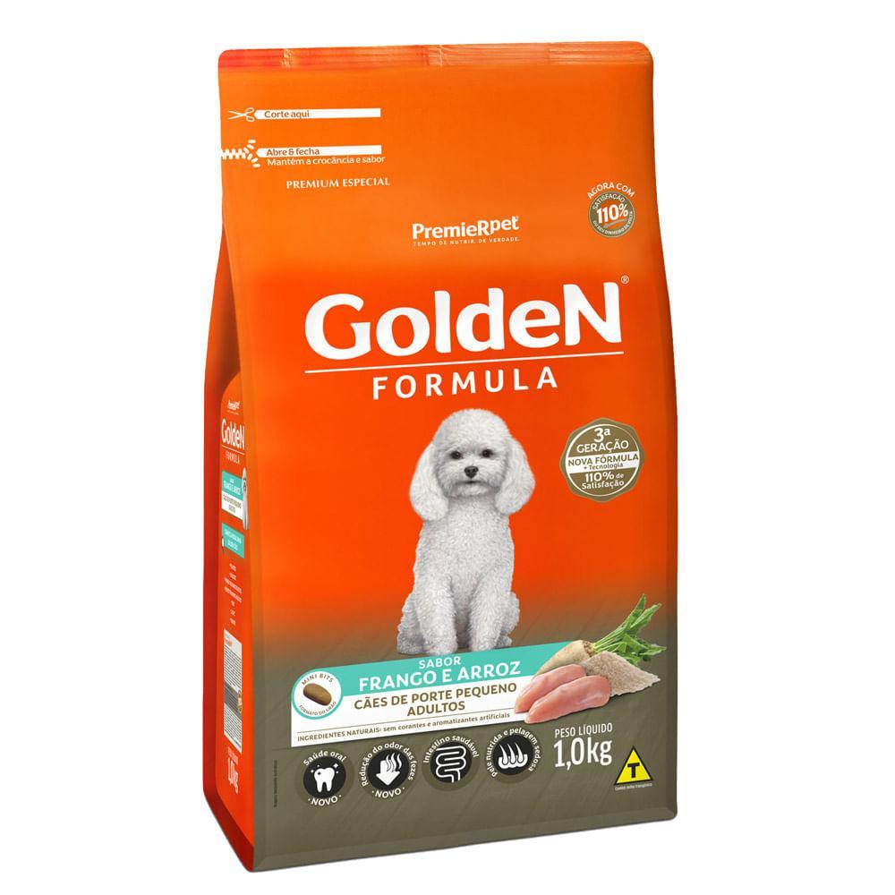 Ração Golden Fórmula Cães Adultos Raças Pequenas Frango e Arroz Mini Bits - 4