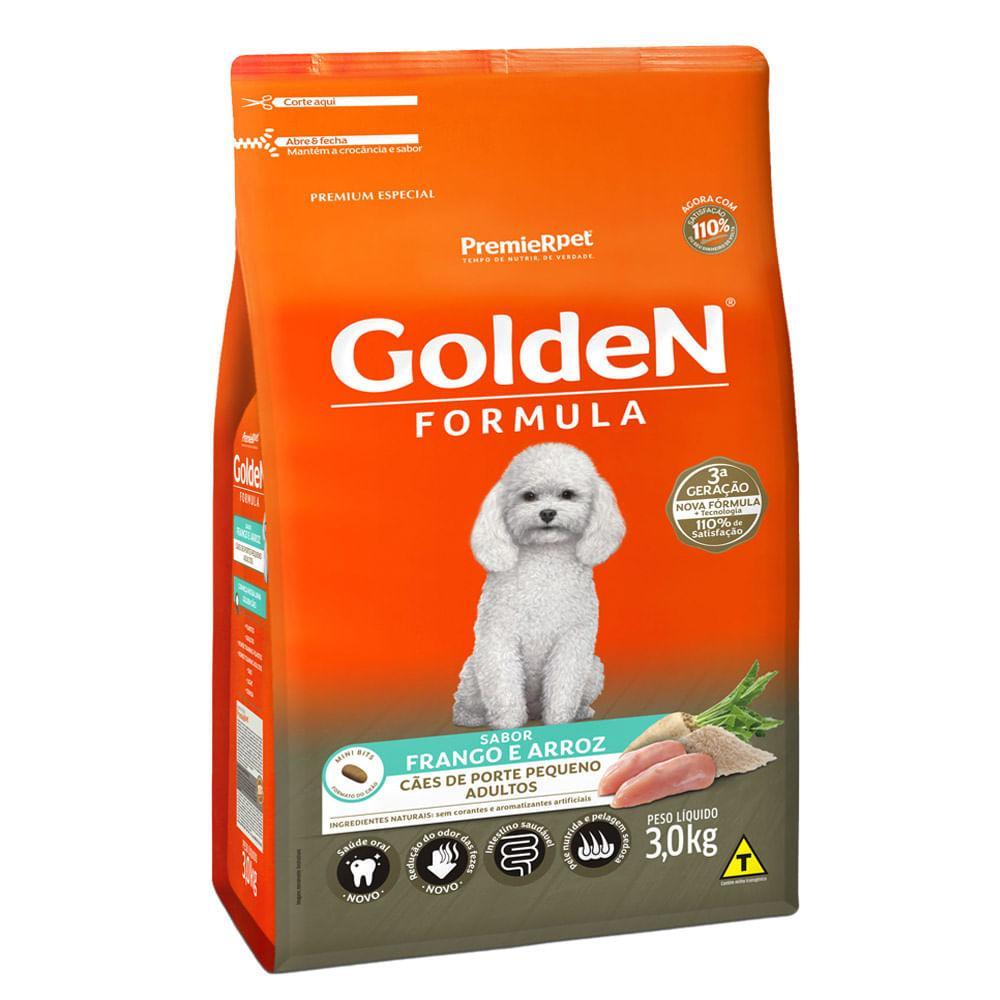 Ração Golden Fórmula Cães Adultos Raças Pequenas Frango e Arroz Mini Bits - 2