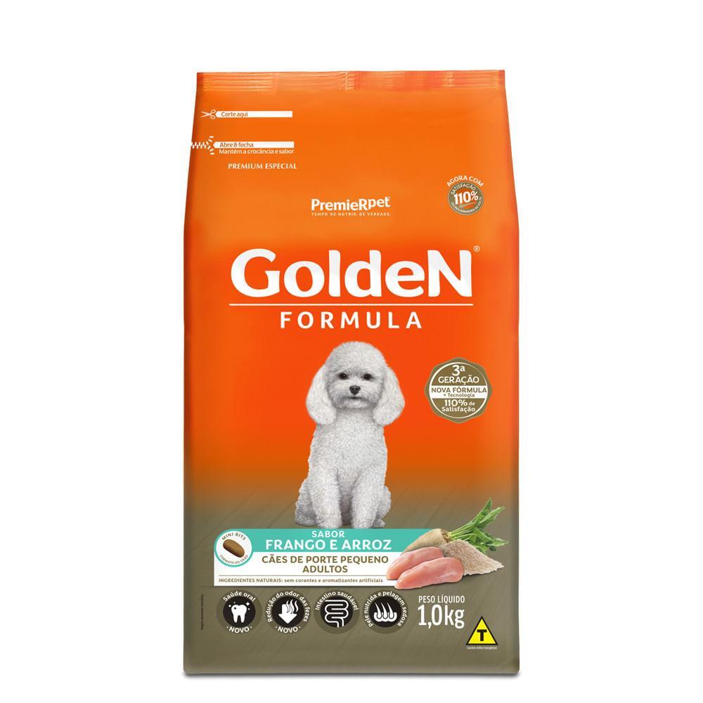 Ração Golden Fórmula Cães Adultos Raças Pequenas Frango e Arroz Mini Bits - 5