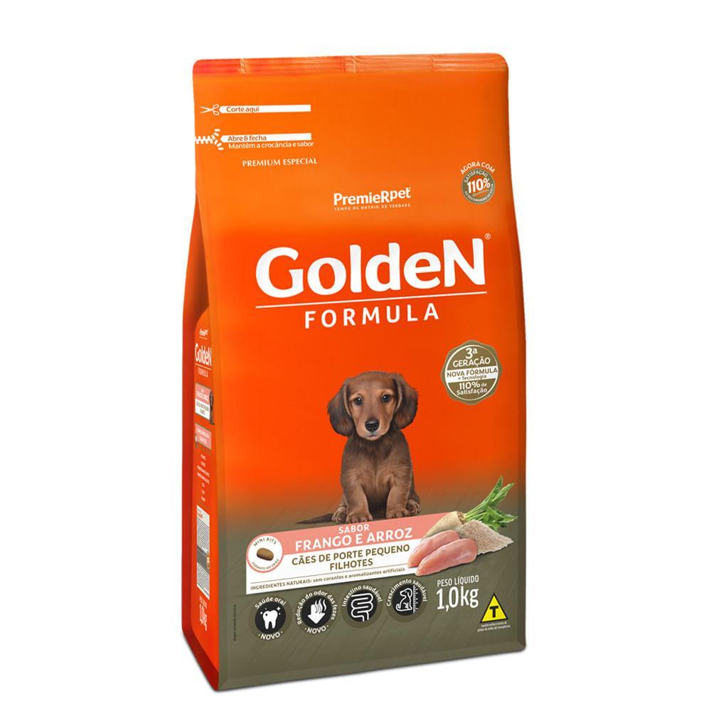 Ração Golden Fórmula Cães Filhotes Raças Pequenas Frango e Arroz - 1