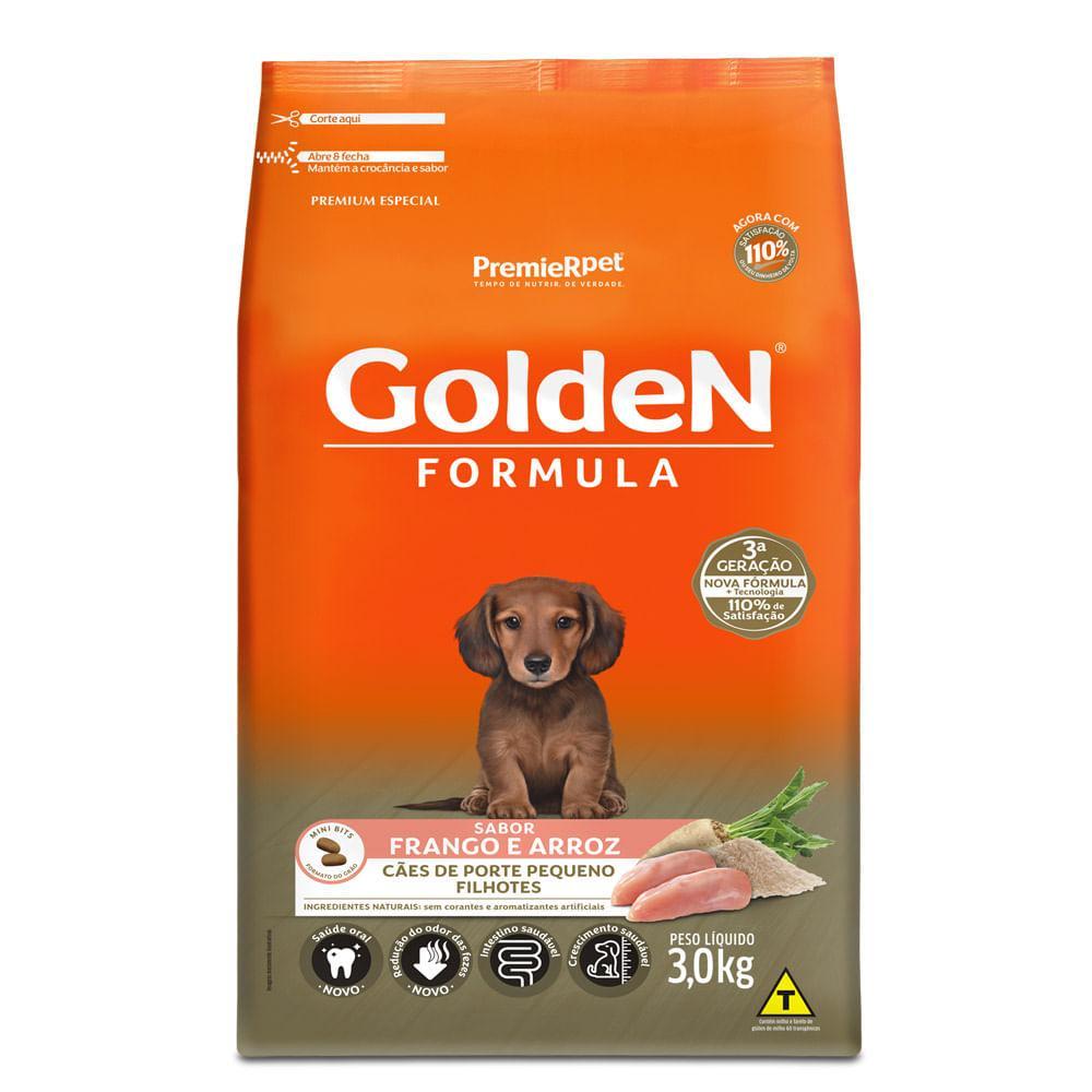 Ração Golden Fórmula Cães Filhotes Raças Pequenas Frango e Arroz - 3